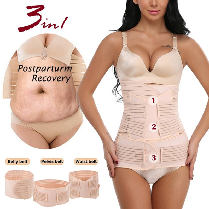 CoreRecover™ 3-in-1 Postpartum Belly  & Pelvis Support Wrap  – Waist Trainer for Recovery